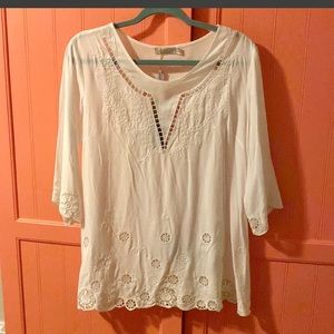 White top tunic or cover up